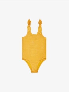 NWT Zimmermann Kids' Yellow One-Piece Swimsuit with Knot Straps